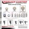 Service Caster 5 Inch Nylon Wheel Swivel 58 Inch Threaded Stem Caster with Brake SCC SCC-TS20S514-NYS-PLB-58212 - alternate 3